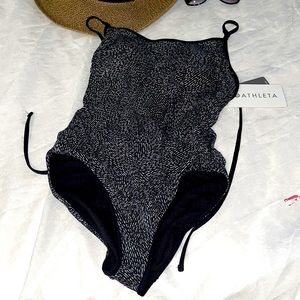 NWT Athleta black sands one piece XS